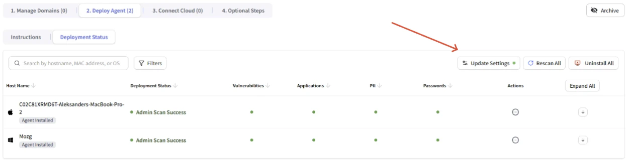 Assessment Deployment Status 2