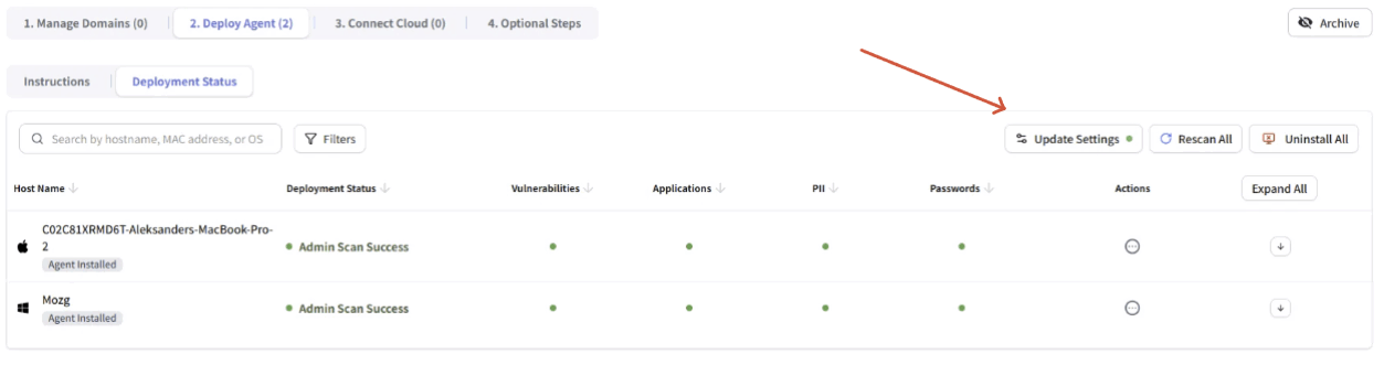 Assessment Deployment Status 2