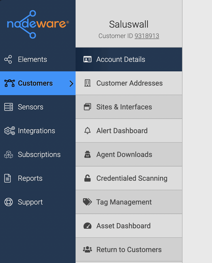 Copy the Customer ID from the sidebar