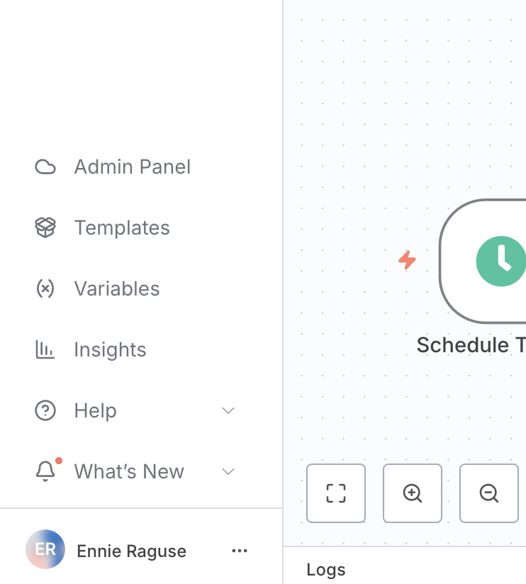 n8n Admin Panel