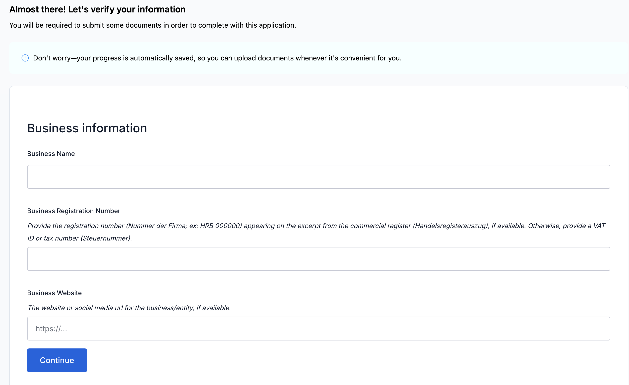 Business Information