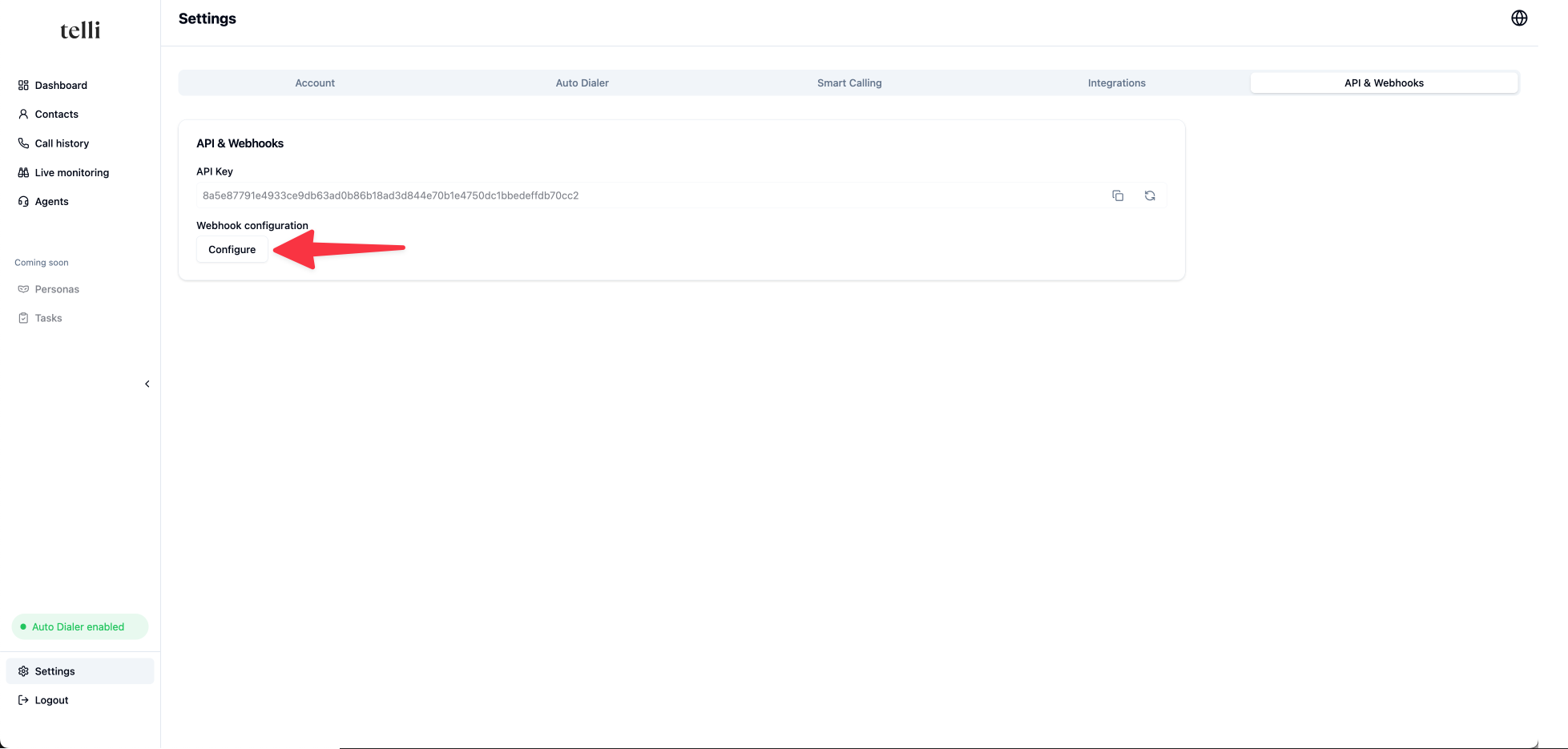 Configure Webhooks