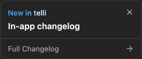 What's New sidebar card