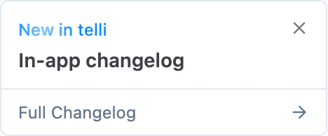 What's New sidebar card