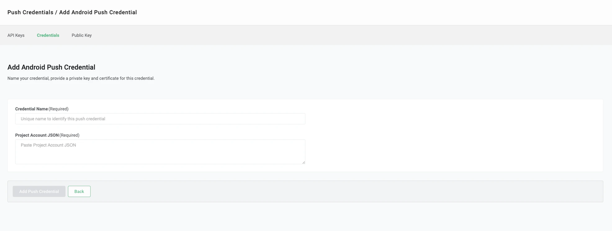 add-android-push-credential