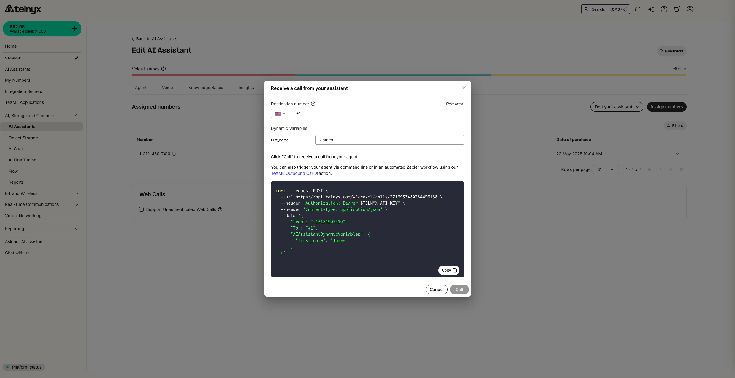 Outbound Calling Agent