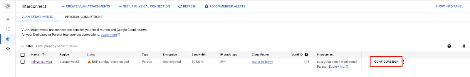 GCP Activate Connection 3