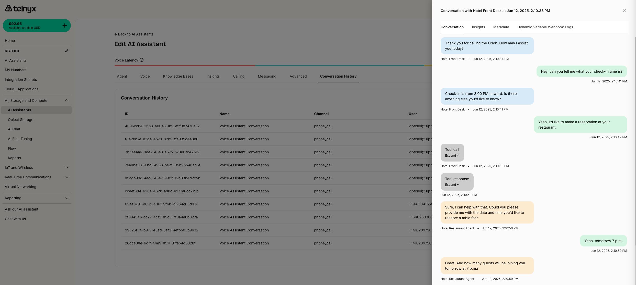 AI Assistant Transfer