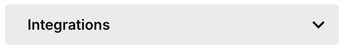 Integrations selected in the assistant editor's section selector.