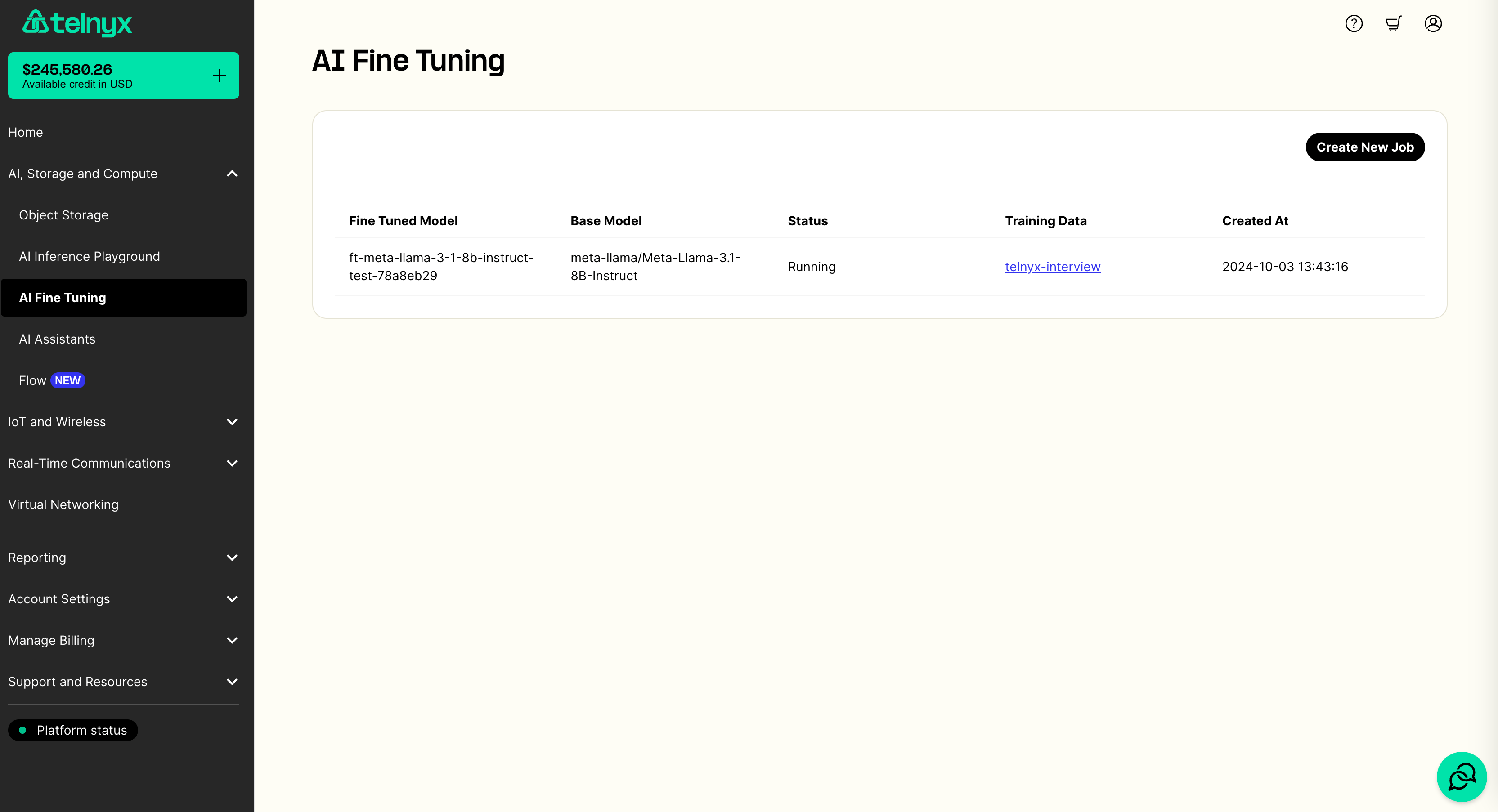 AI Fine Tune List
