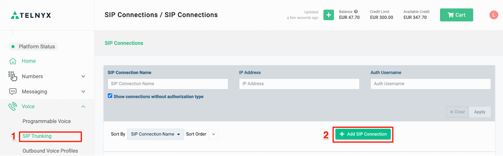 Genesys Cloud & Telnyx SIP Set up
