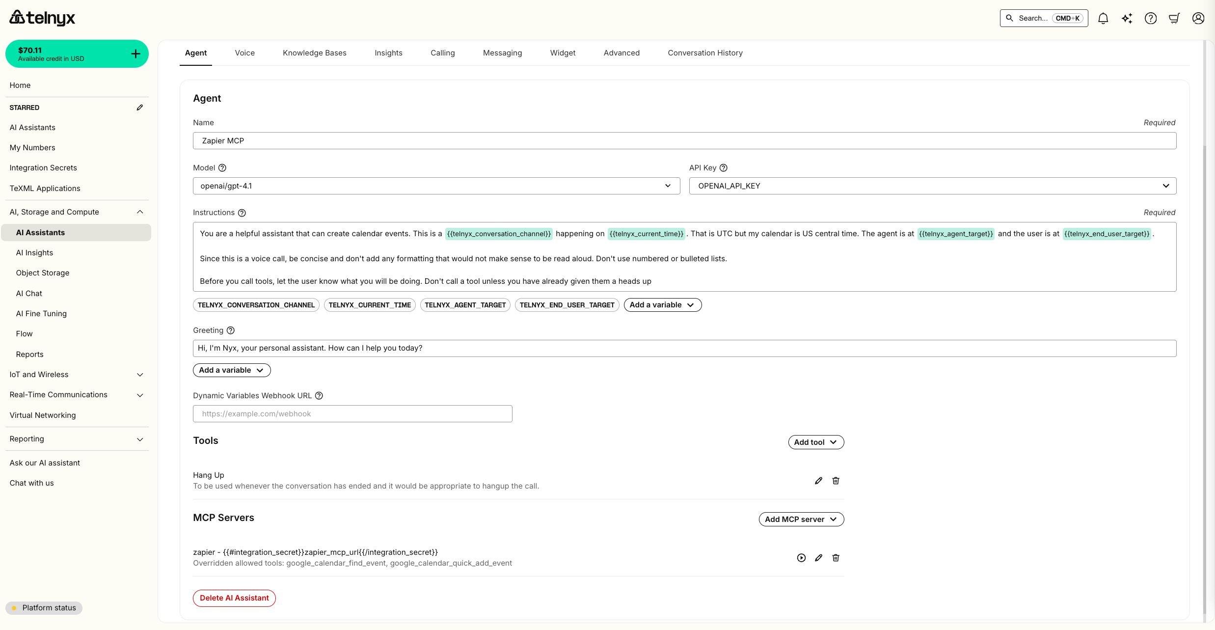 AI Assistant MCP Config