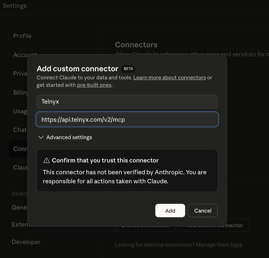 Claude Desktop Step 2