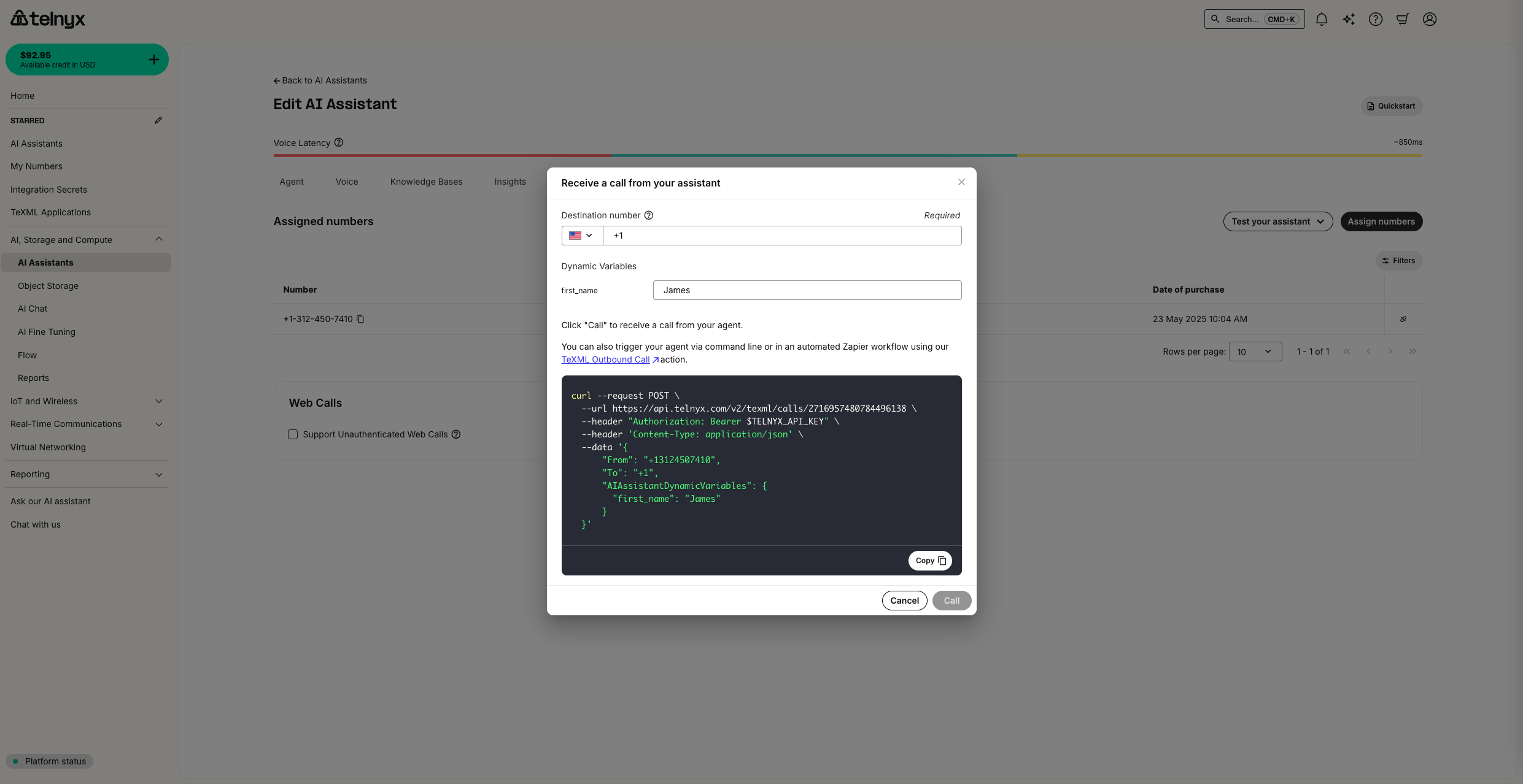 Outbound Calling Agent