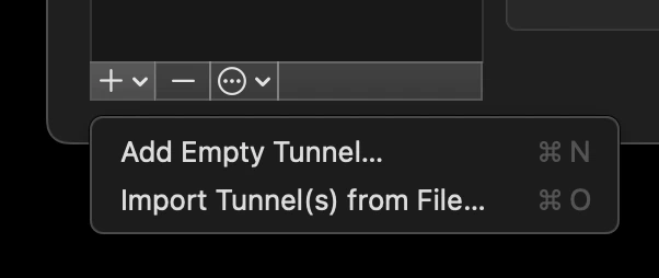 Import Tunnel(s) from File...