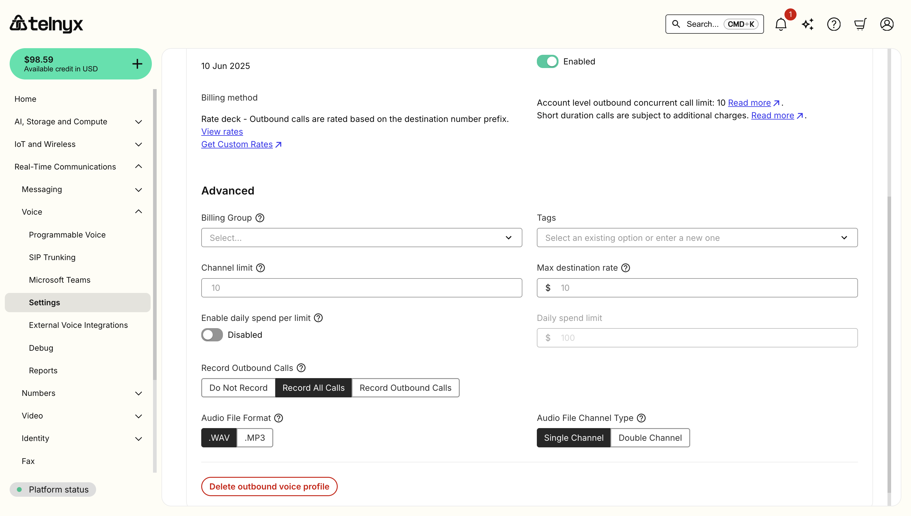 Record Outbound Calls