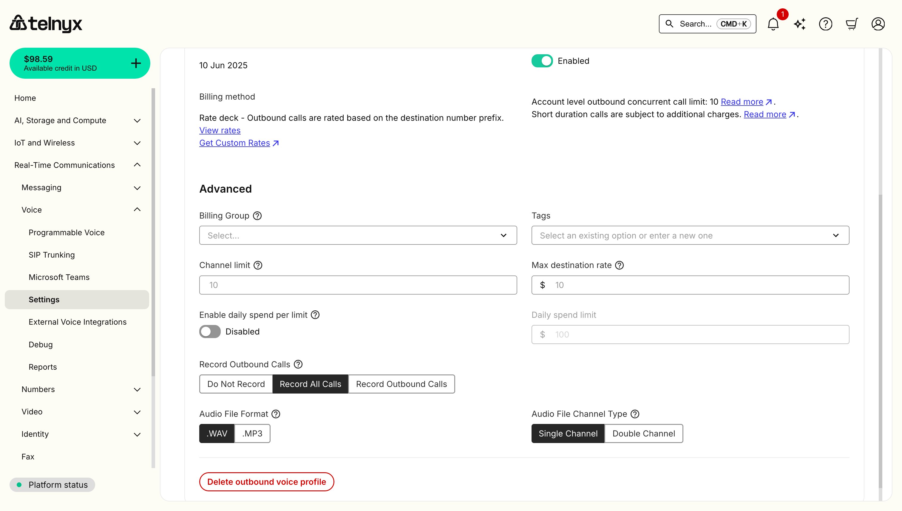 Record Outbound Calls
