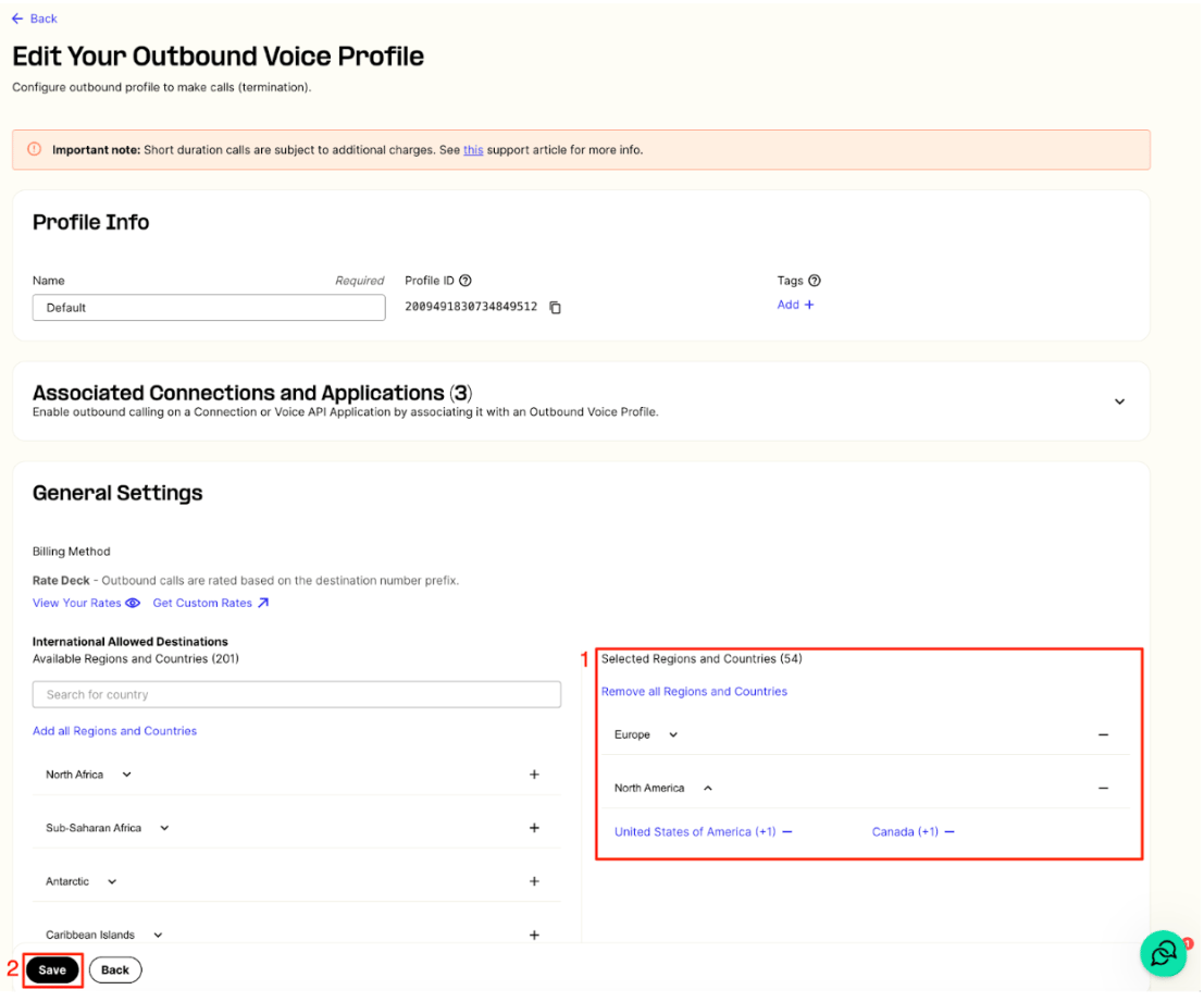 Edit Your Outbound Voice Profile