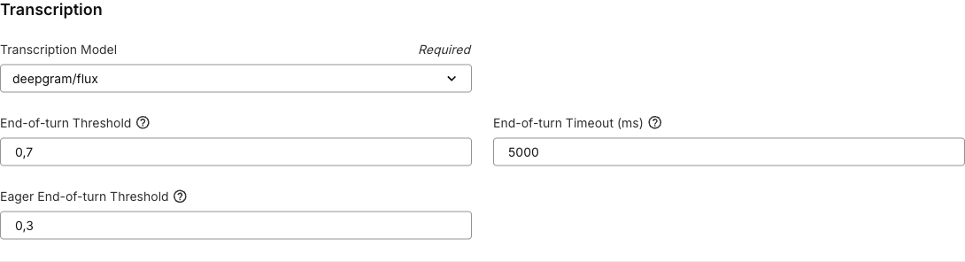 AI Assistant Transcription Model Selection