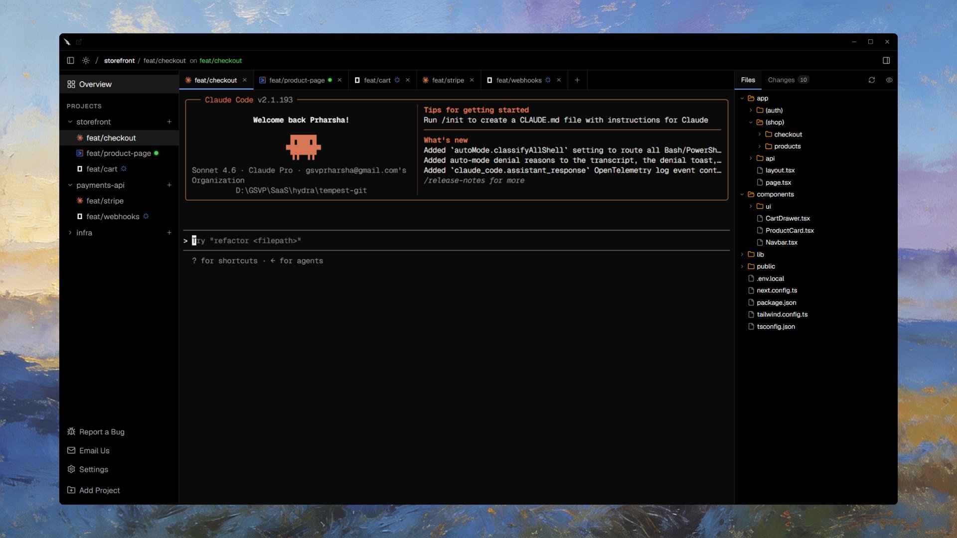 Tempest — parallel AI agent workspace