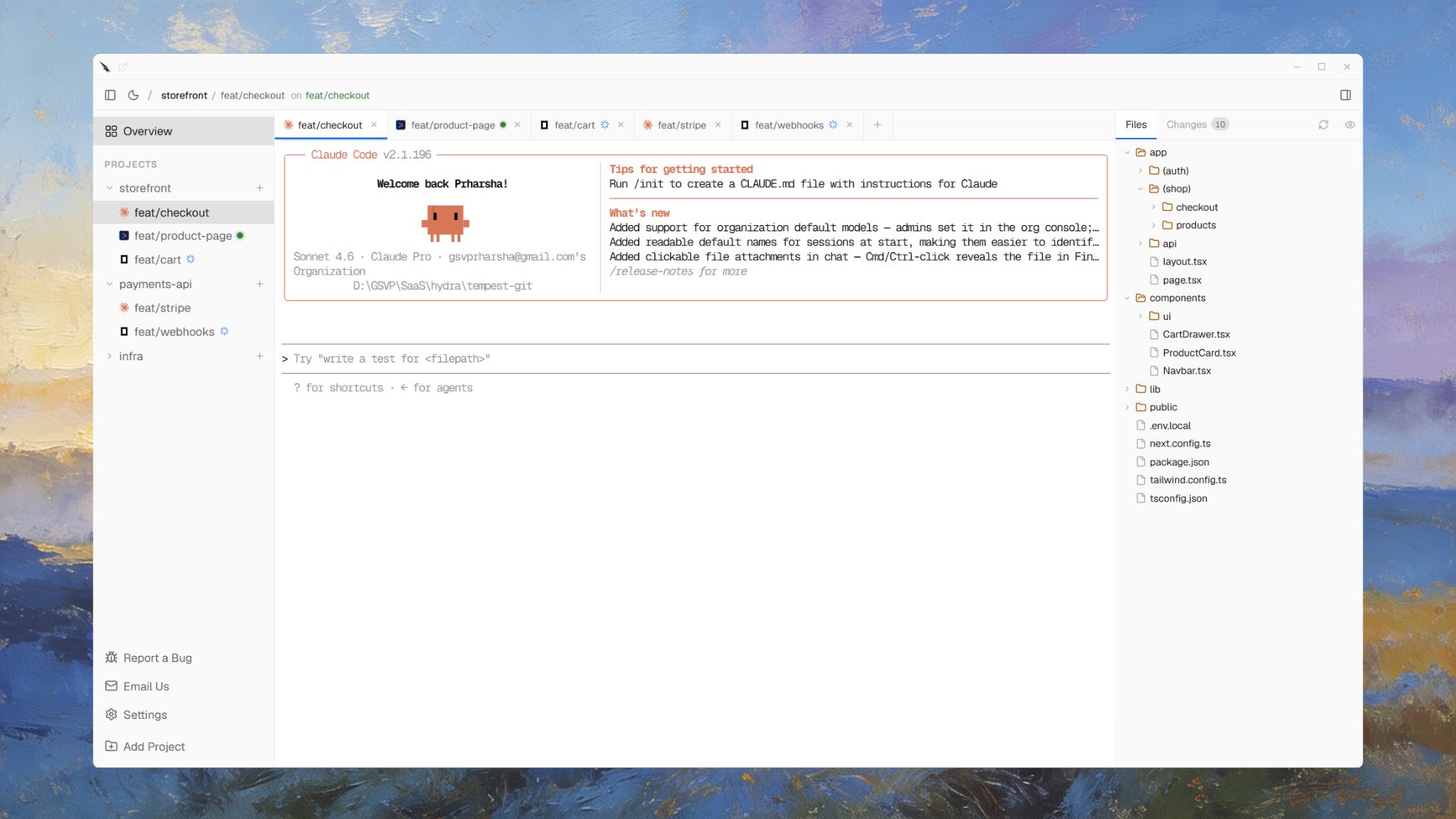 Tempest — parallel AI agent workspace