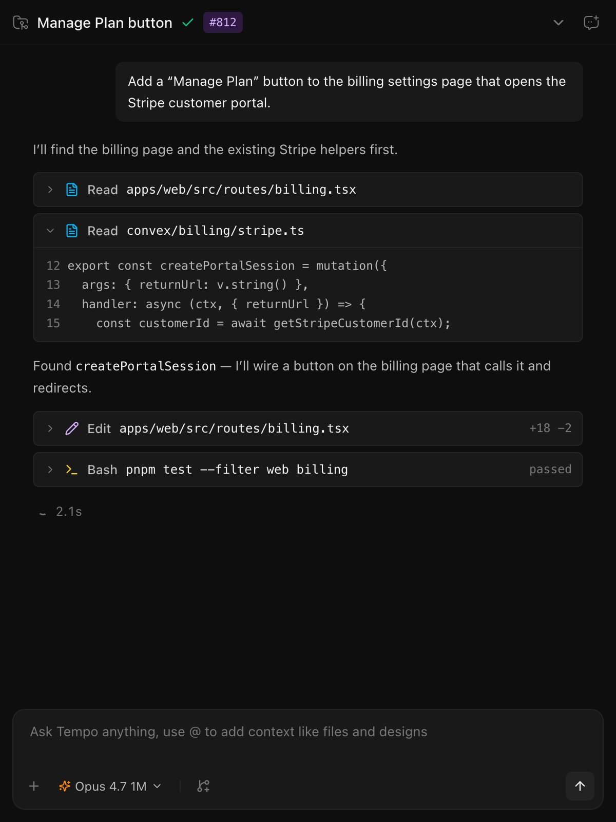The Chat panel