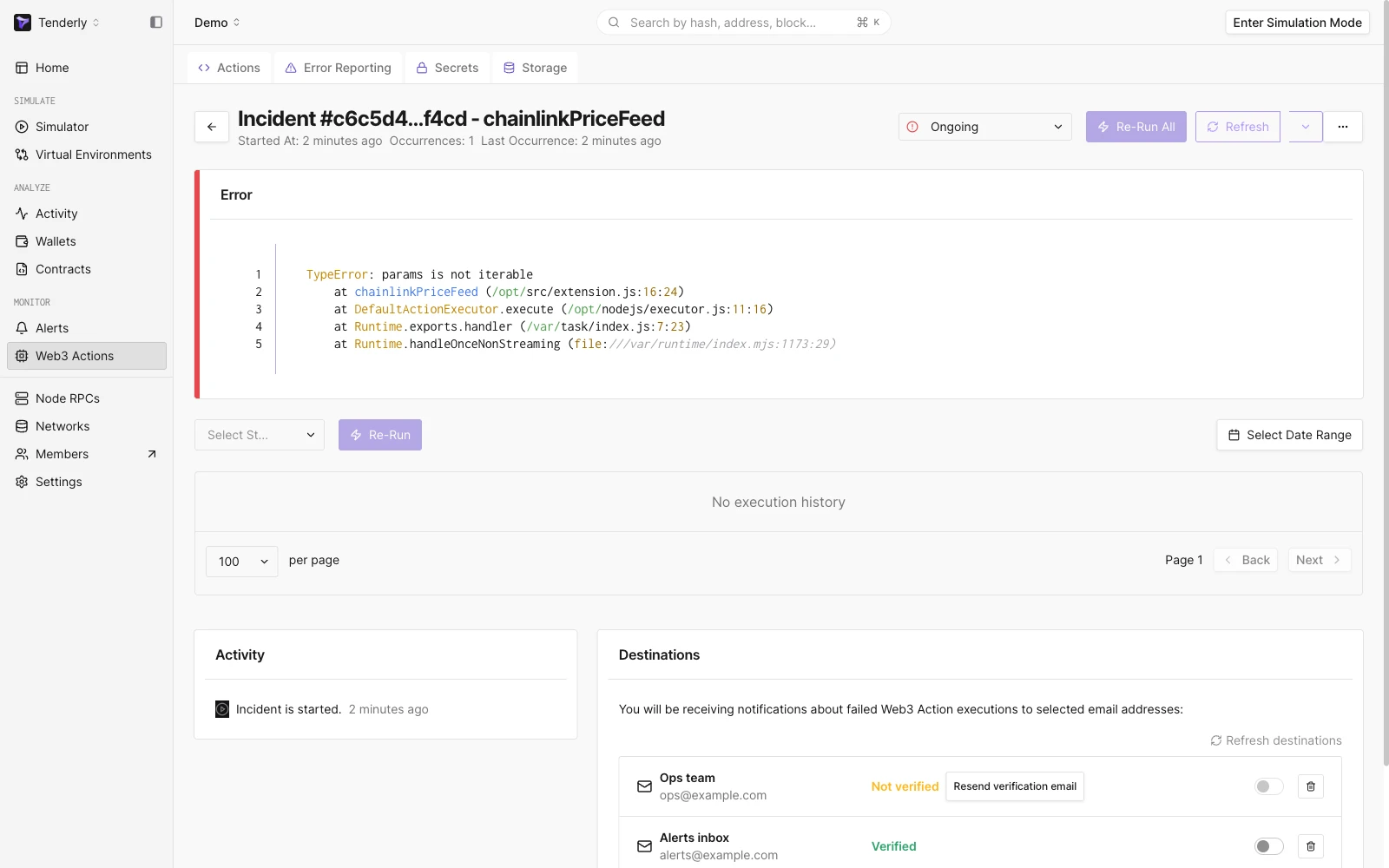 Examining a Web3 Action incident in detail 