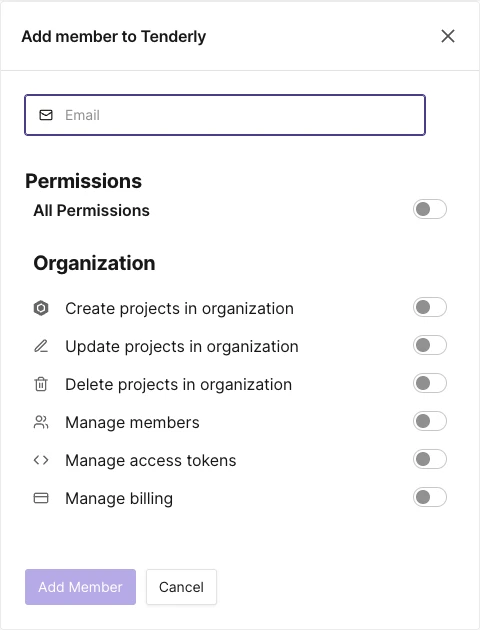 Add member dialog