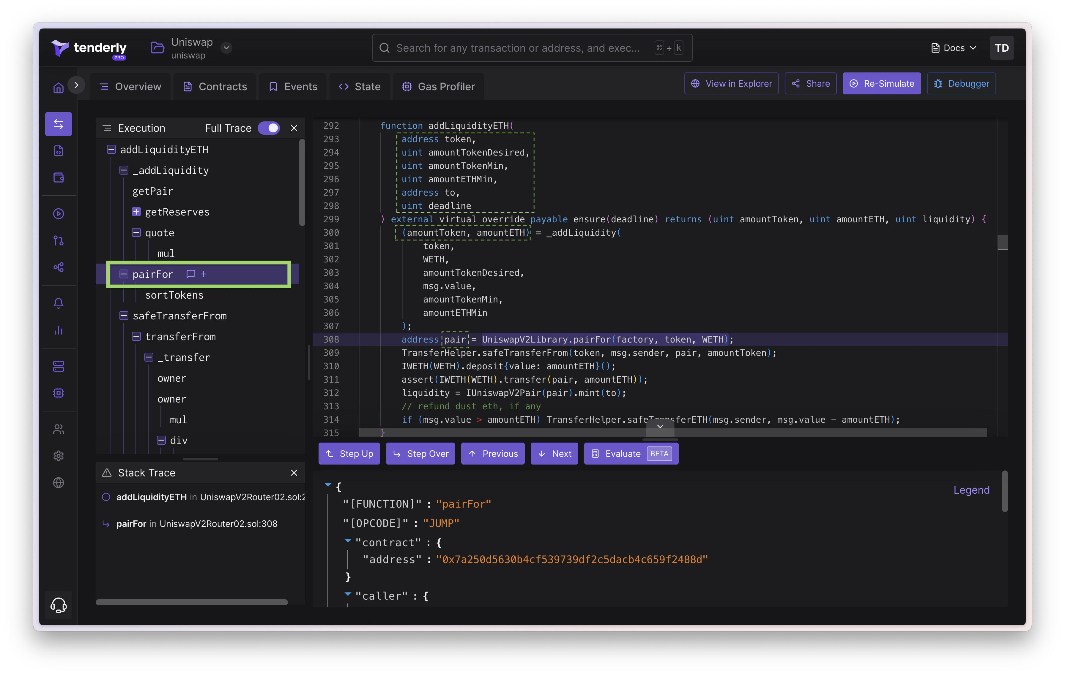 Debugger + expressions visible for Eval