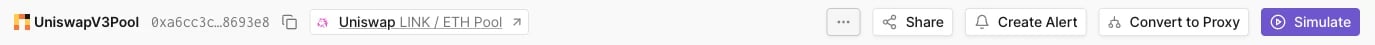 Contract proxy button