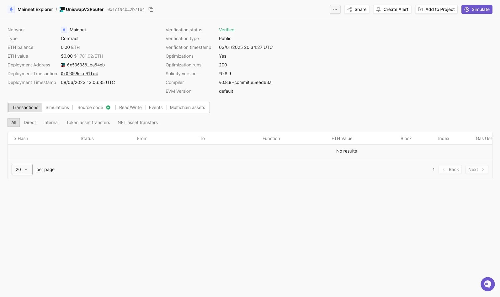 Public contract lookup header