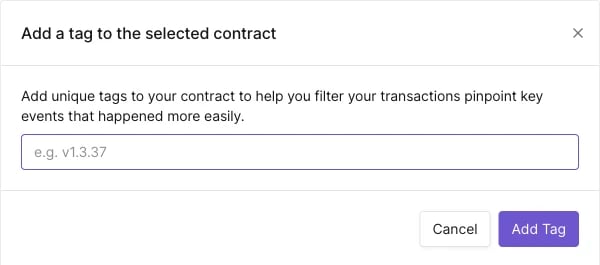 Tagging contracts