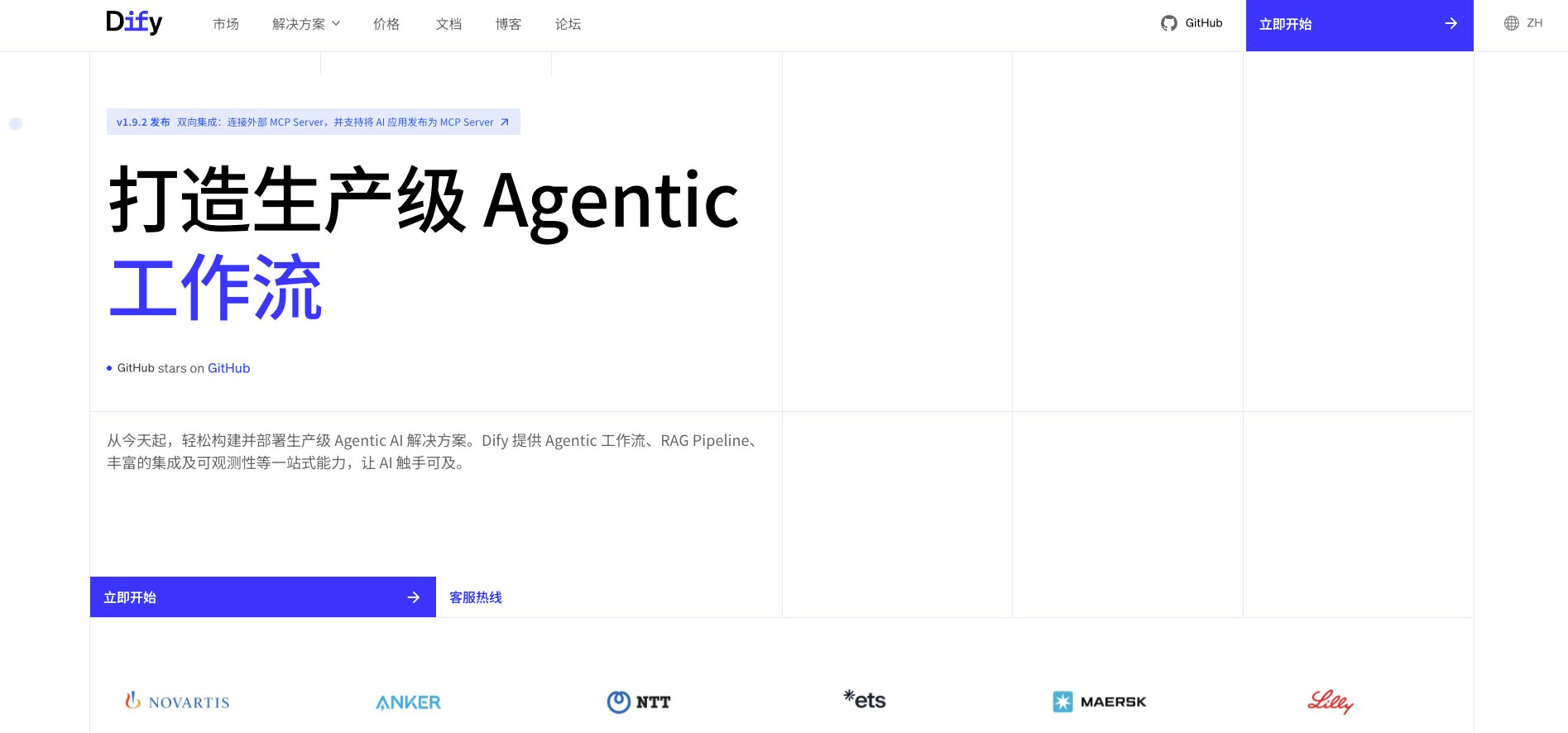 Dify 平台界面