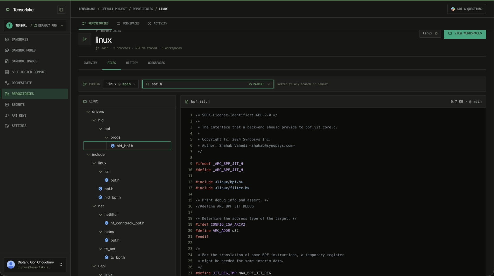 Git Repository Dashboard