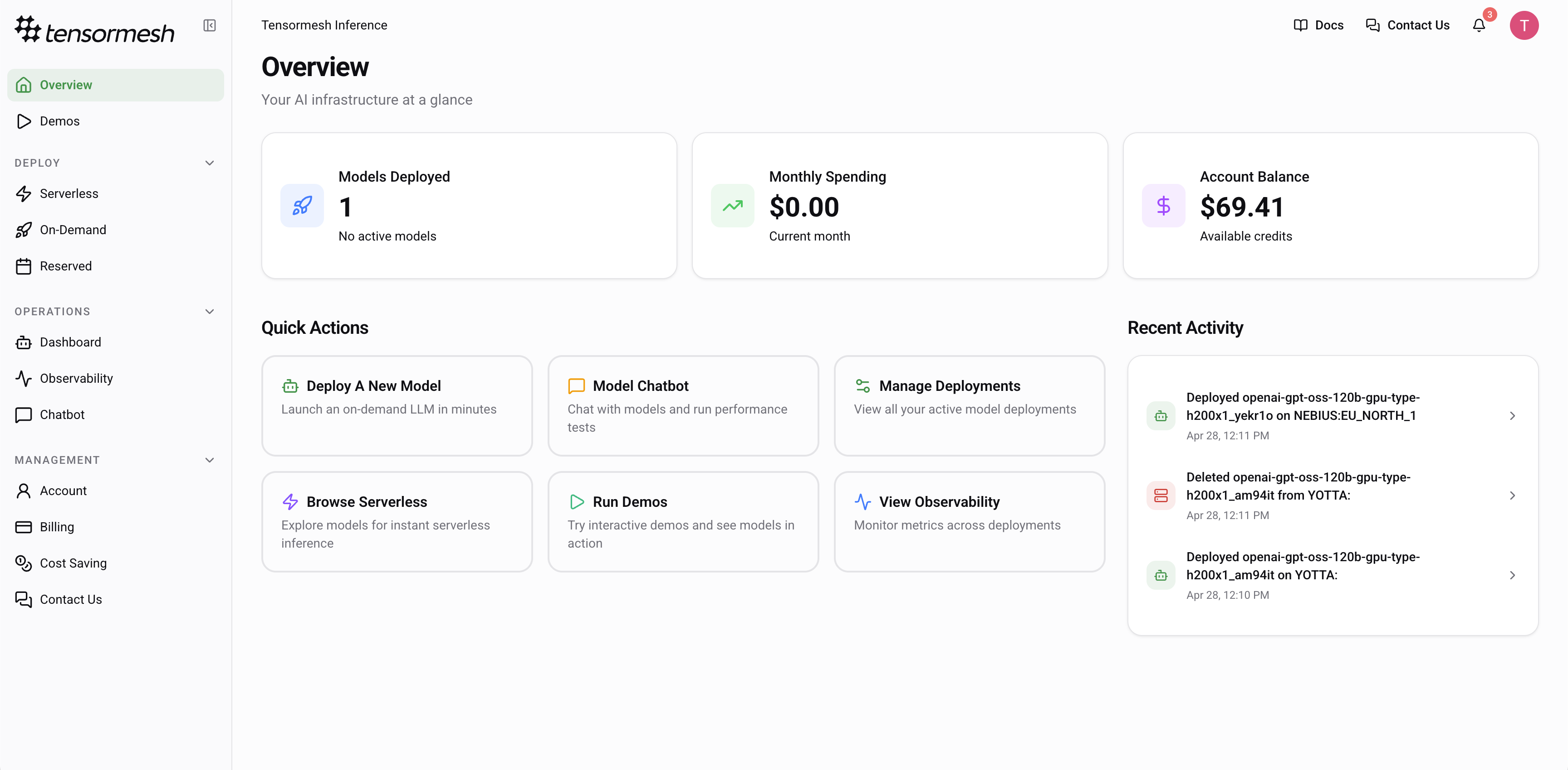 Overview Page
