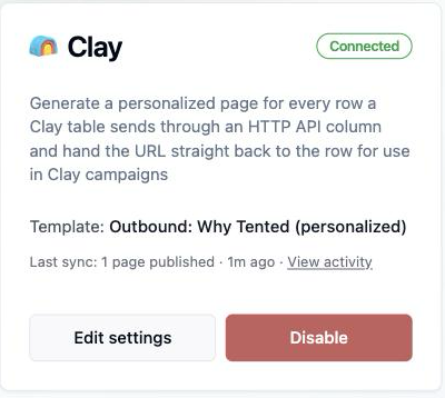The Clay tile after connecting.