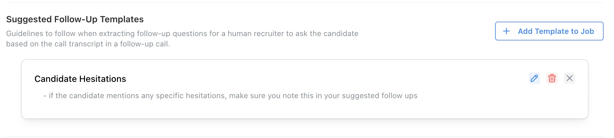 Suggested Follow-Up Templates setting