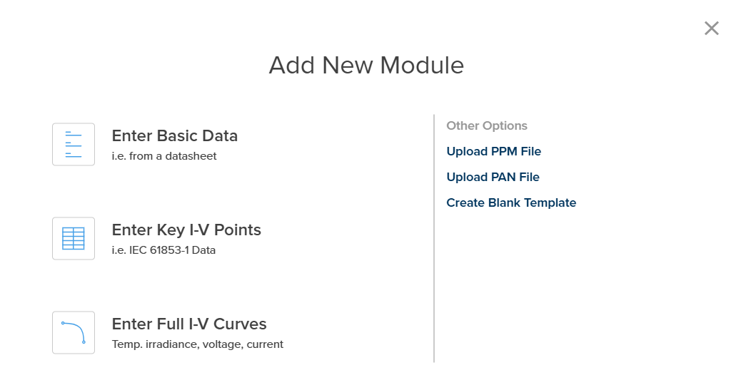 Add New Module Modal