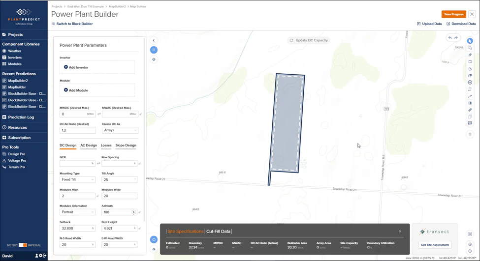 MapBuilder with site boundary