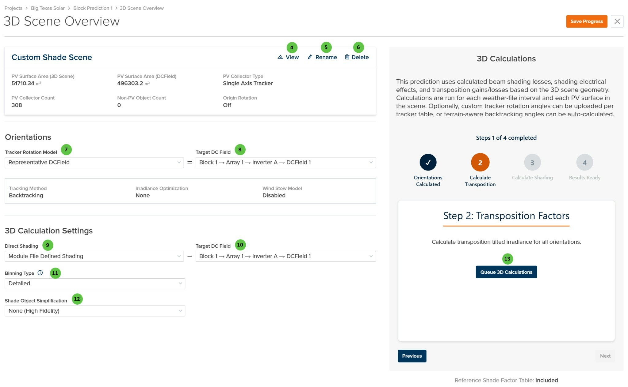 3D Scene Overview Scene Loaded