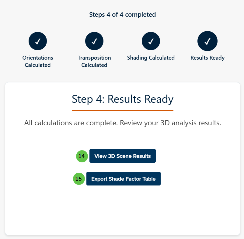 3D Scene Overview Results Ready
