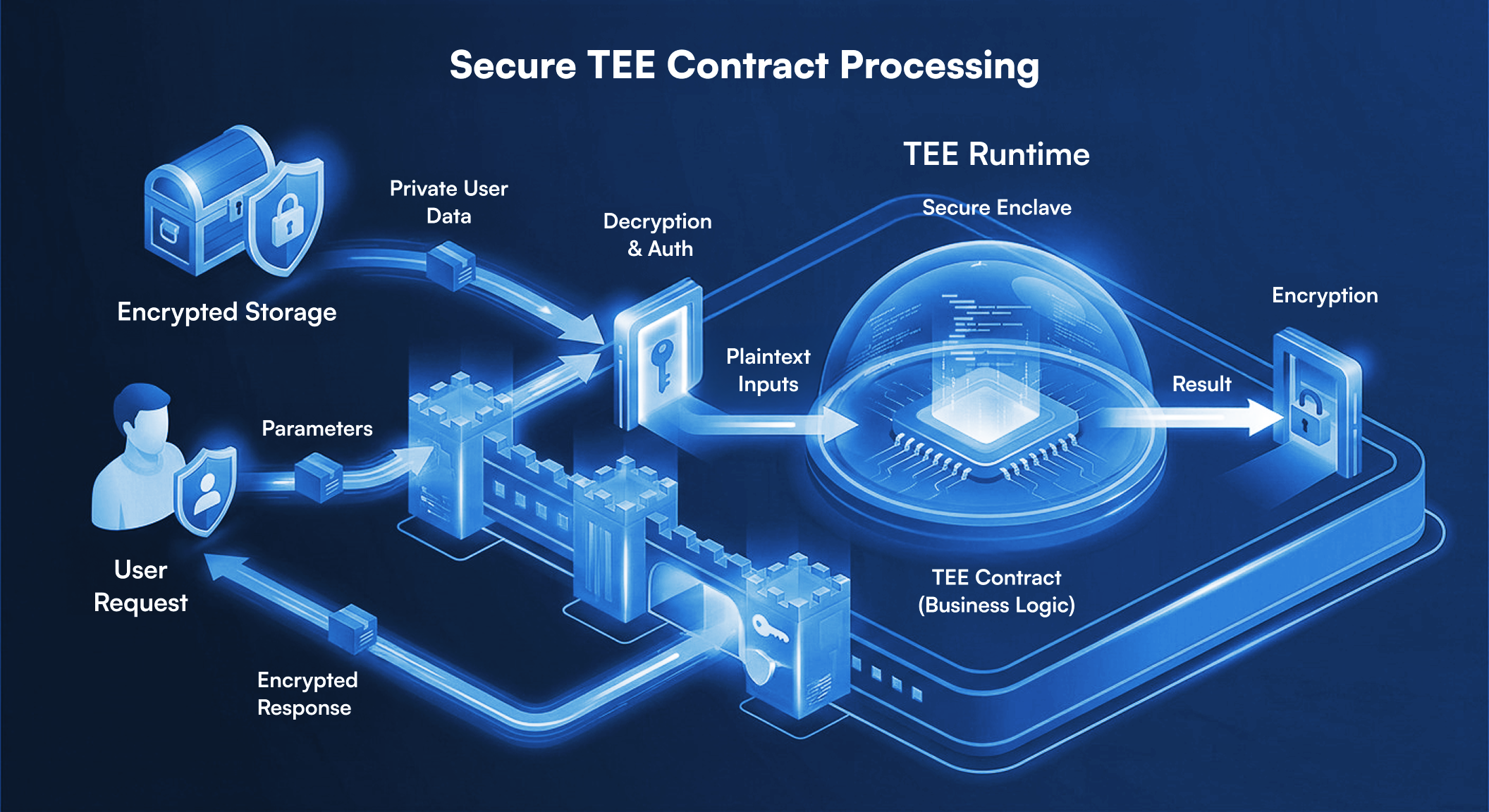 TEE contract processing (Light mode)