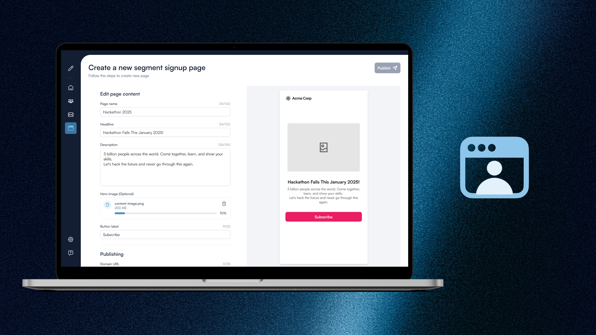 Segment Signup Pages