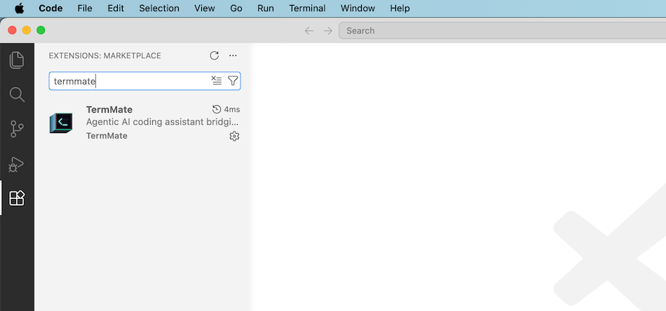 Search TermMate in VS Code