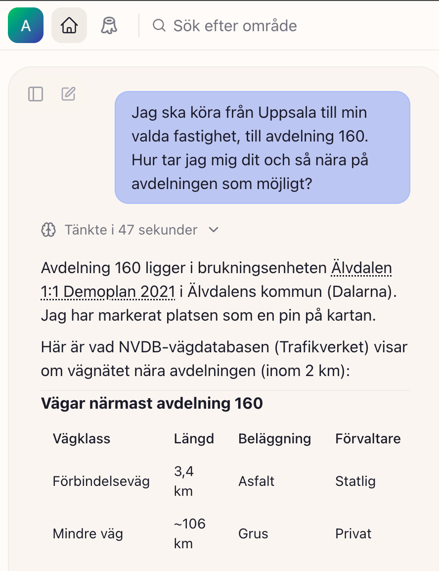 Väginformation i plattformen Väginformation i plattformen