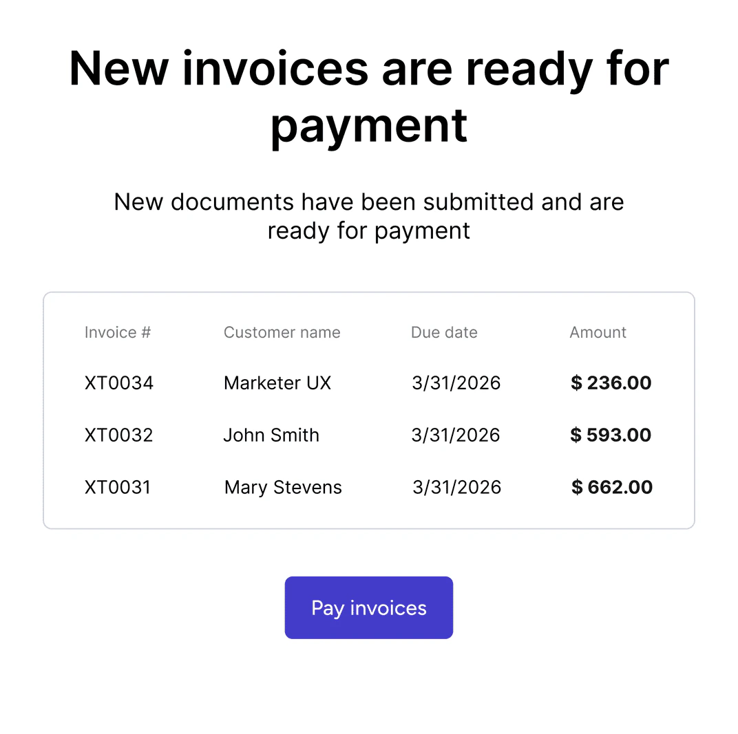 Tesouro's system template sample