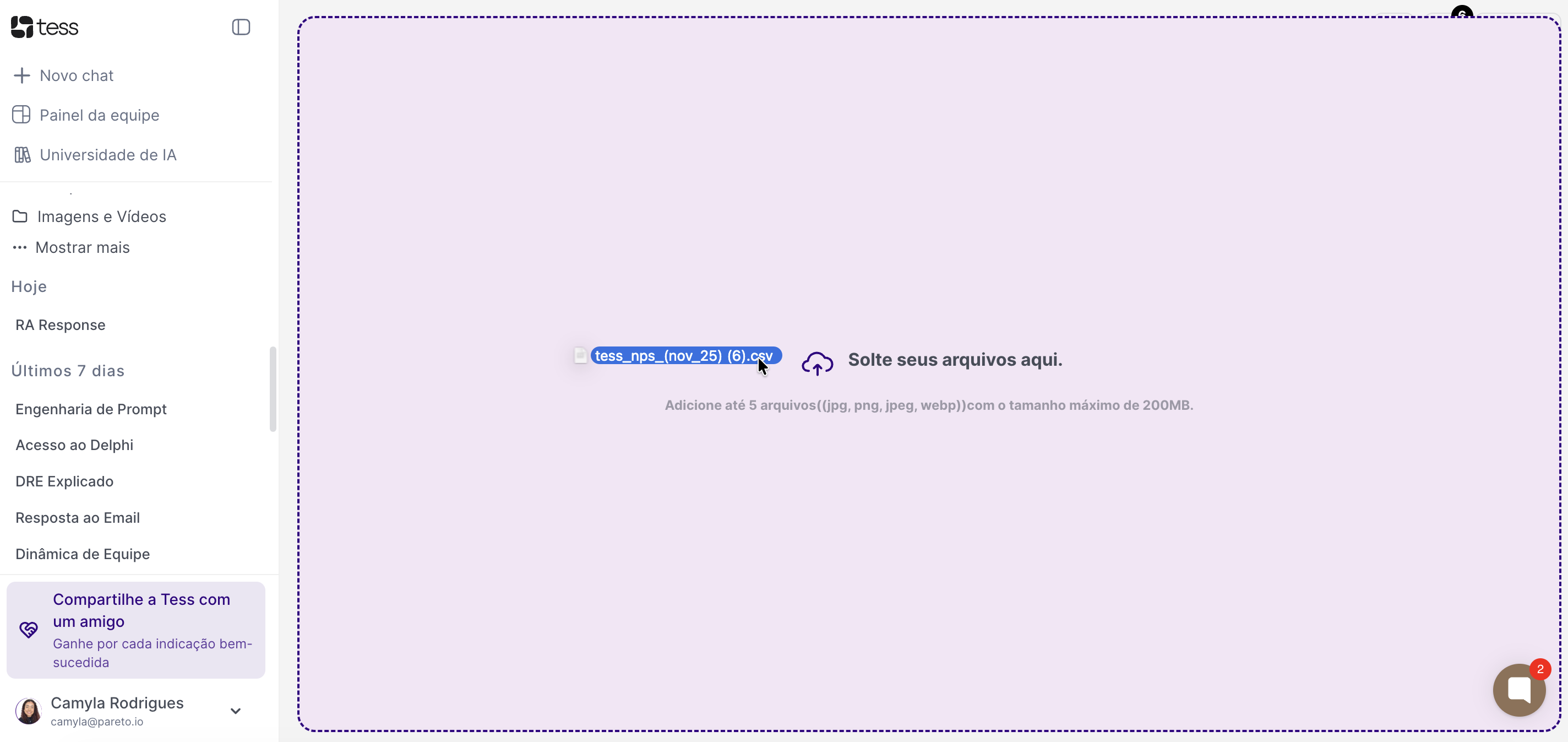 Tessdocs Dragdrop Chat