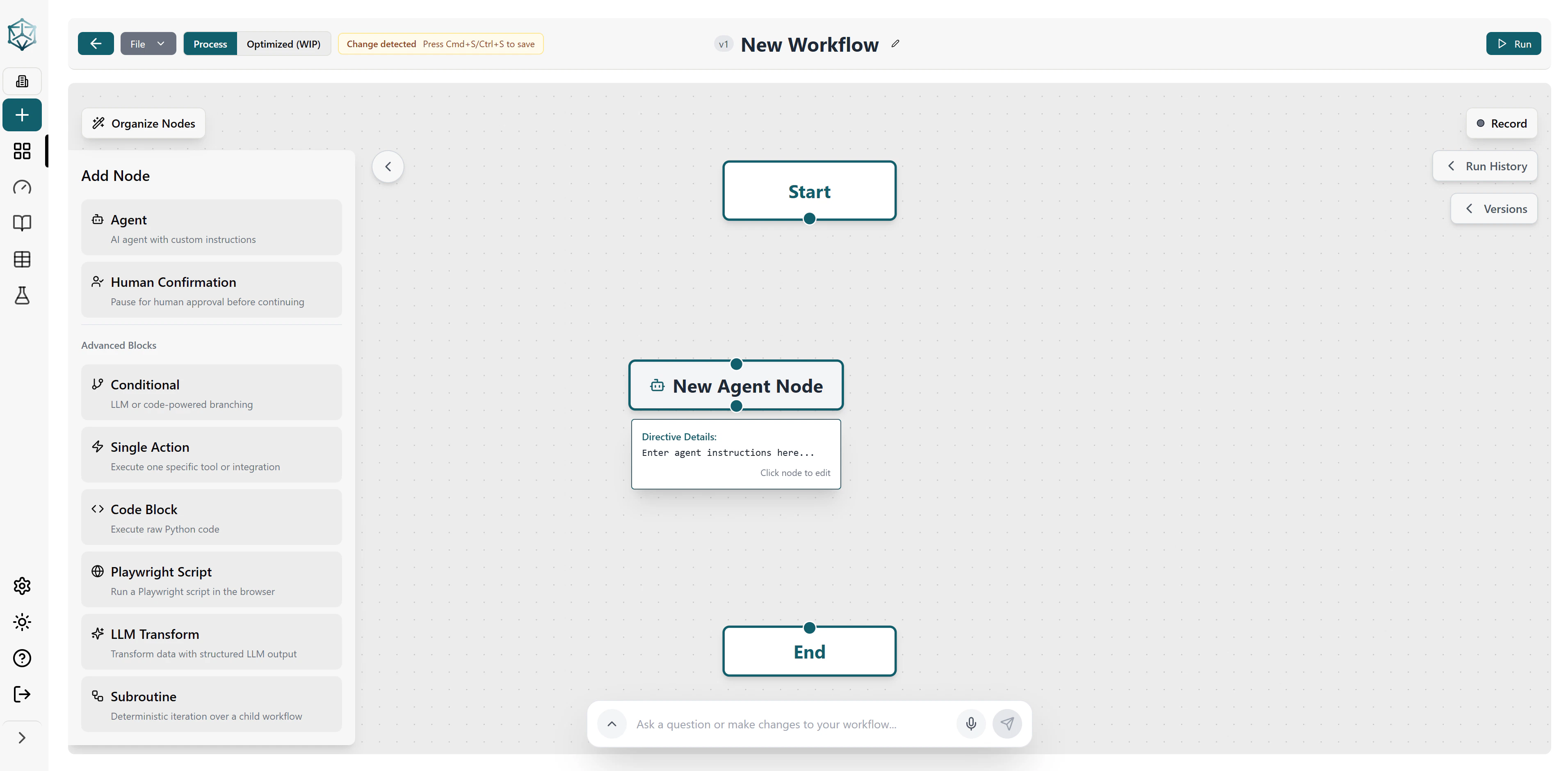 New Workflow Page Light