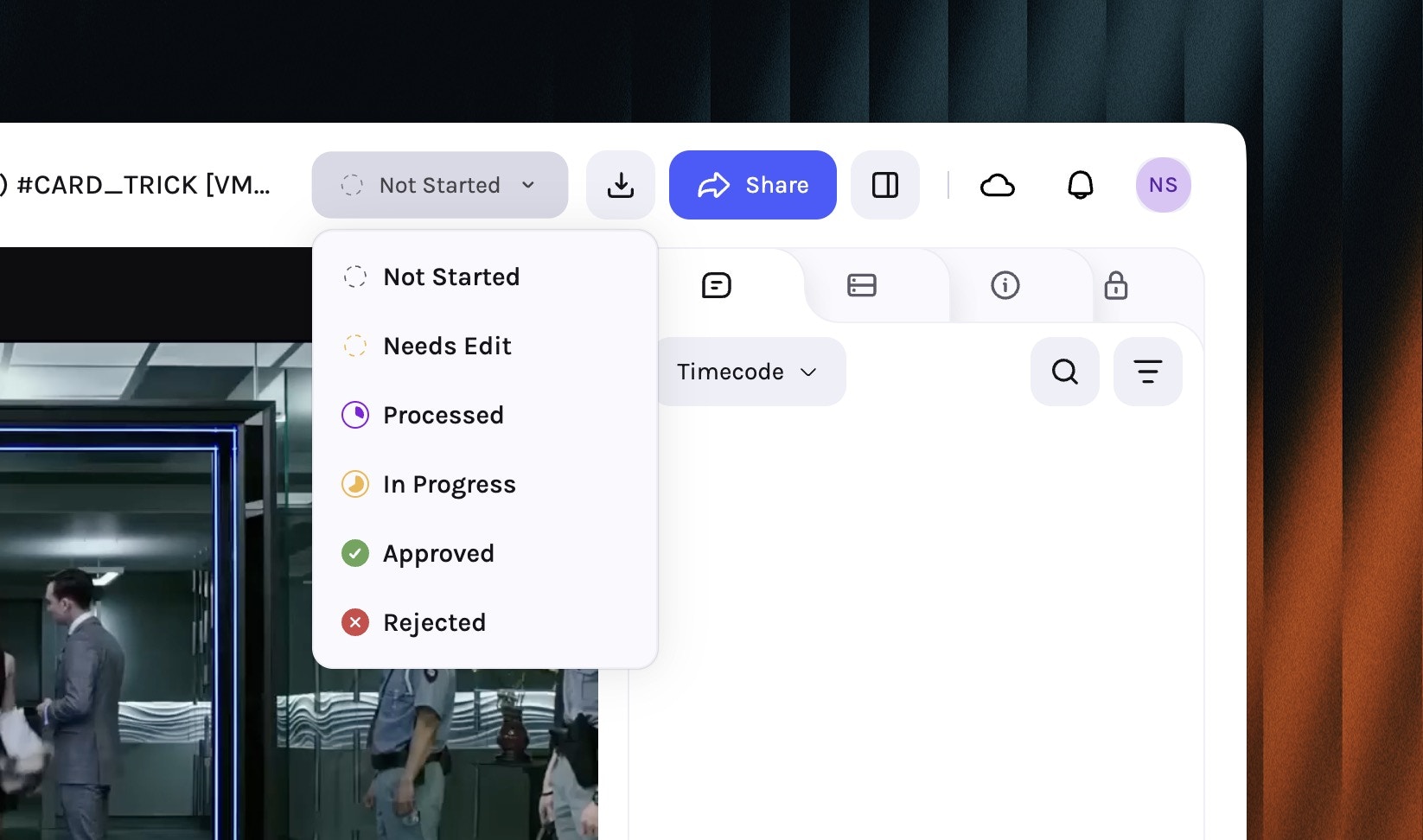 Custom statuses in the Library