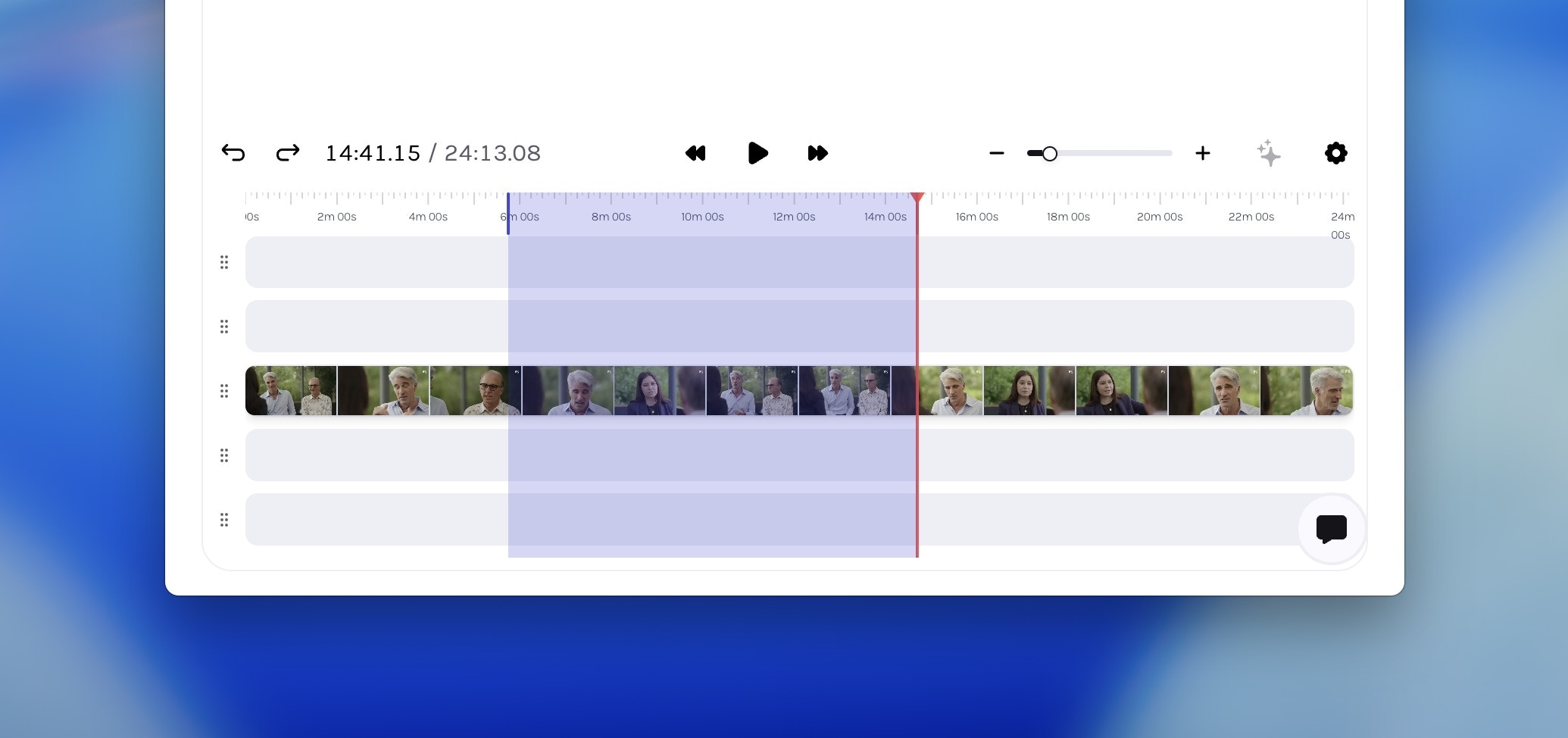 Selective rendering in
editor